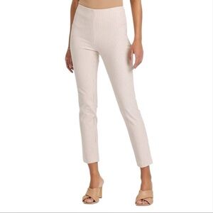 A New Day Cream Striped Ankle Pants Size 12R